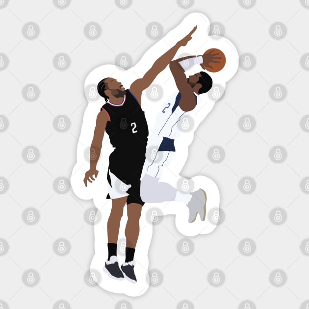 Kyrie Irving vs Kawhi Leonard Sticker by Jackshun